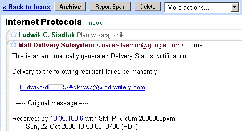 GoogleDocs Error